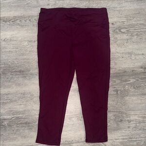 Women’s Oalka Burgundy Leggings